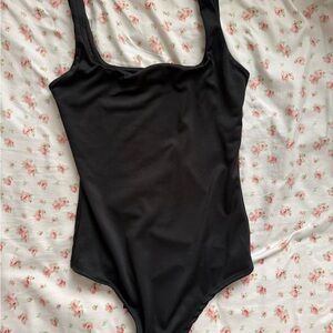 Black One-Piece Swimsuit